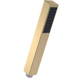 Nuie Square Minimalist Handset Low Pressure Brushed Brass Brushed Brass HO810