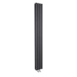 Nuie Revive Designer Vertical Compact Double Panel Radiator H1800 x W236mm Anthracite HRE009