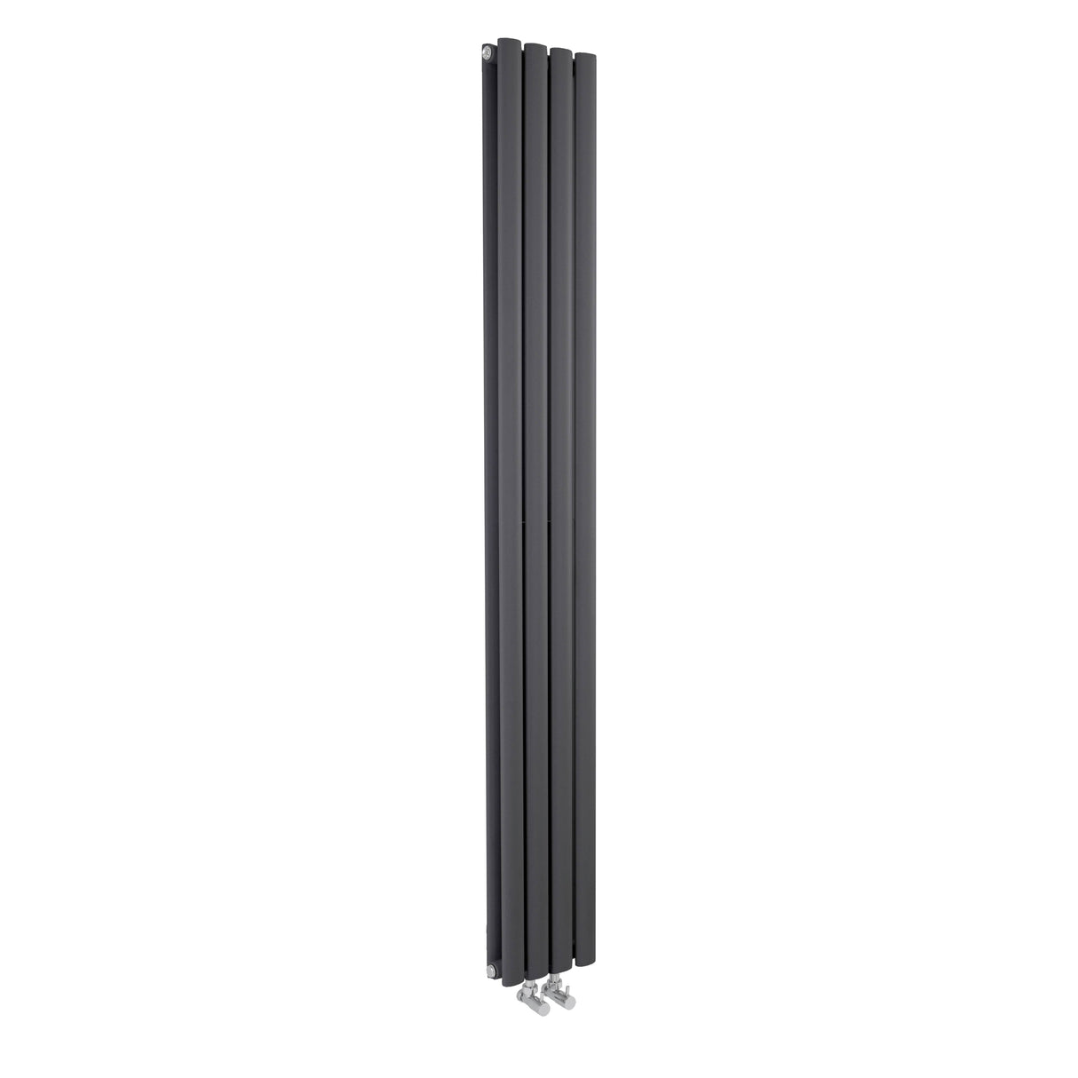 Nuie Revive Designer Vertical Compact Double Panel Radiator H1800 x W236mm Anthracite HRE009