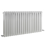 Nuie Salvia Designer Horizontal Double Panel Radiator H635 x W1223mm Gloss White HSA003