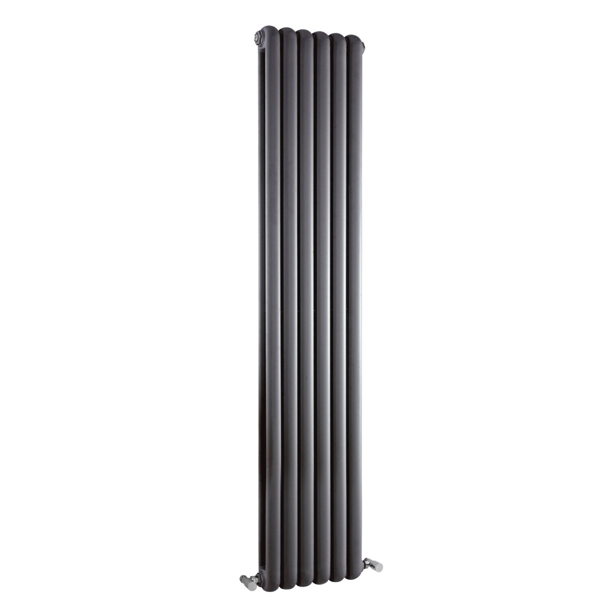 Nuie Salvia Designer Vertical Double Panel Radiator H1800 x W383mm Anthracite HSA005