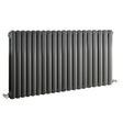 Nuie Salvia Designer Horizontal Double Panel Radiator H635 x W1223mm Anthracite HSA007