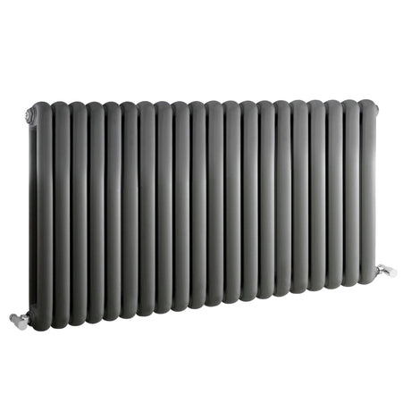 Nuie Salvia Designer Horizontal Double Panel Radiator H635 x W1223mm Anthracite HSA007