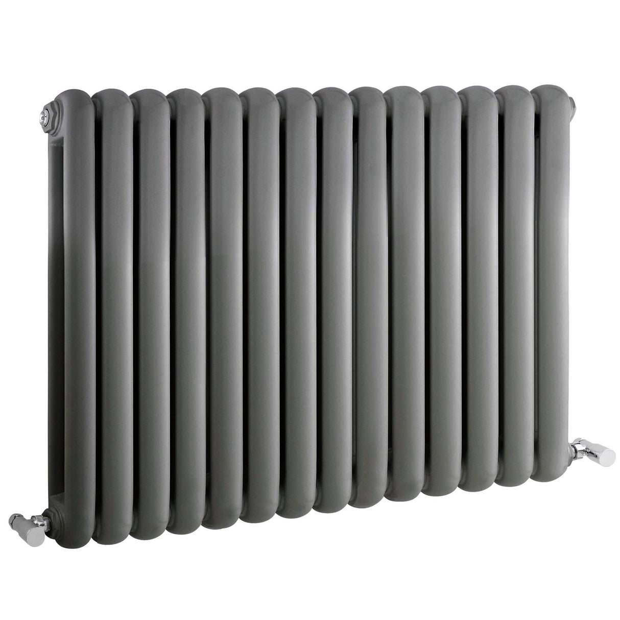 Nuie Salvia Designer Horizontal Double Panel Radiator H635 x W863mm Anthracite HSA008