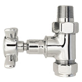 Nuie Victorian Straight Traditional Radiator Valves Pack Chrome HT379