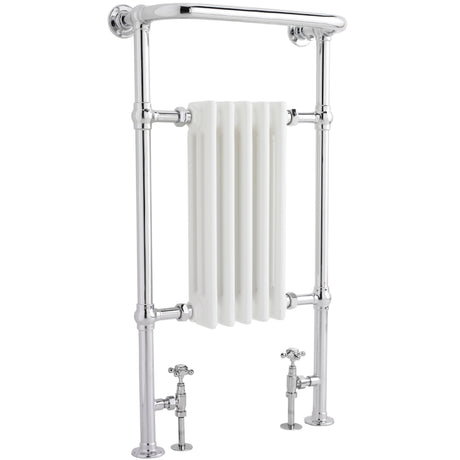 Hudson Reed Small Harrow Radiator & Heated Towel Rail H965 x W540mm White/Chrome HTD06