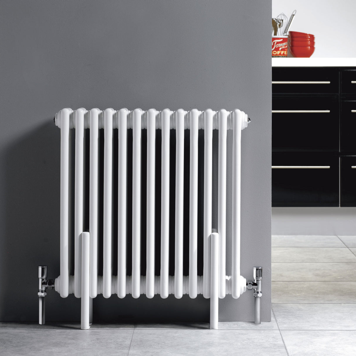 Nuie Colosseum Horizontal Column Radiator Gloss White HX304 LS