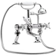 Nuie Beaumont Cranked Bath Shower Mixer Tap Chrome I303X