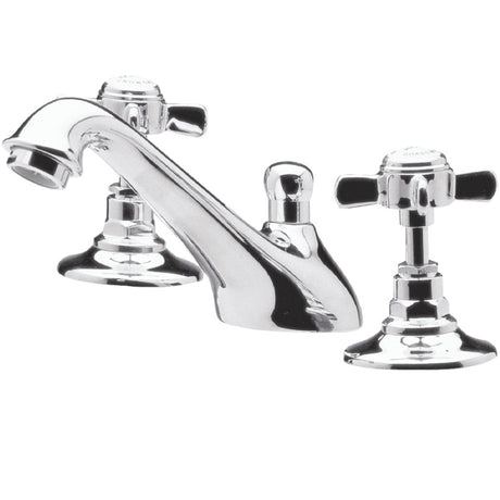 Nuie Beaumont 3 Hole Basin Mixer Tap with Waste Chrome I307X