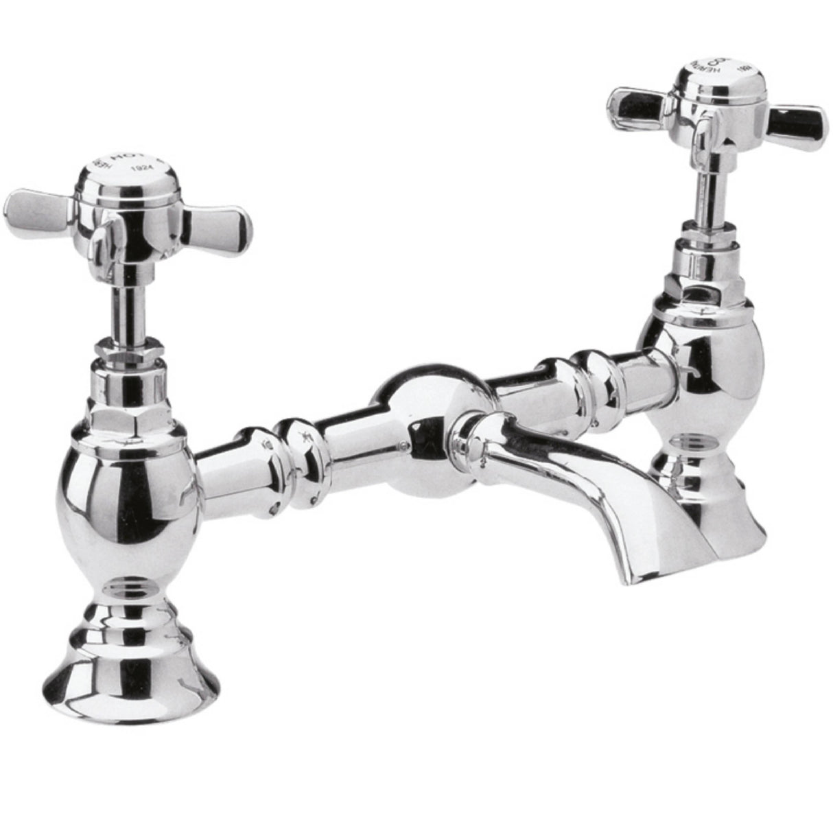 Nuie Beaumont 2 Hole Basin Mixer Tap Chrome I315X