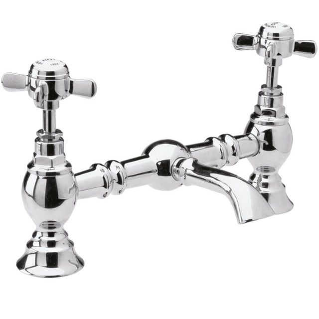 Nuie Beaumont 2 Hole Basin Mixer Tap Chrome I315X