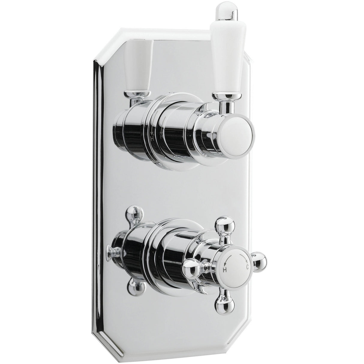Nuie Victorian Traditional 1 Outlet Thermostatic Concealed Shower Valve Chrome ITY316
