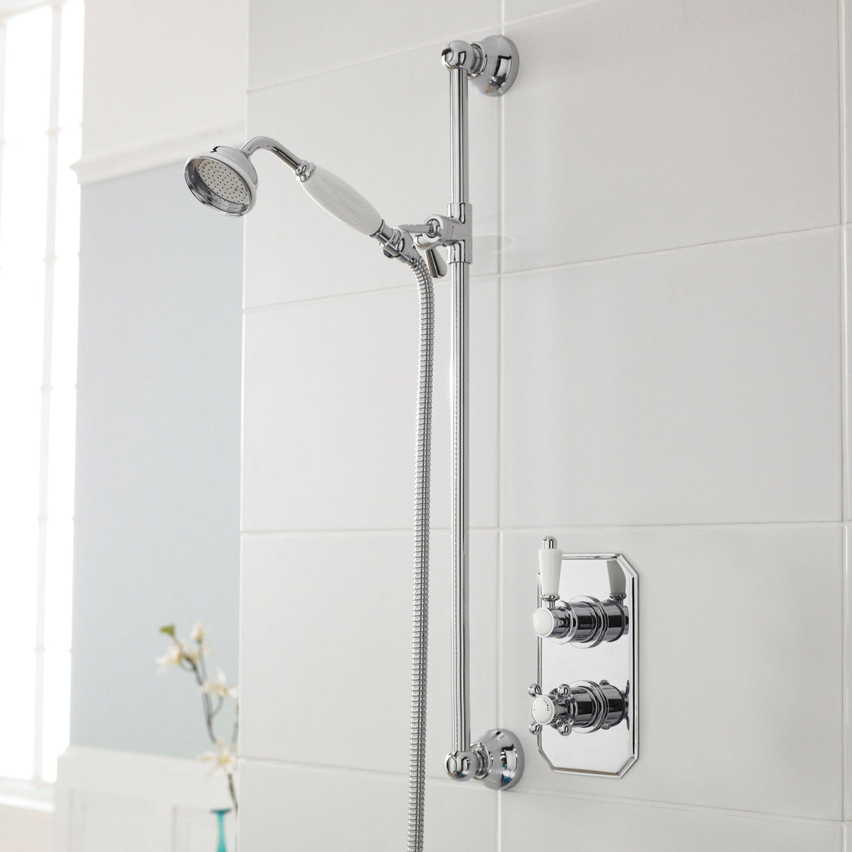 Nuie Victorian Traditional 1 Outlet Thermostatic Concealed Shower Valve Chrome ITY316 LS