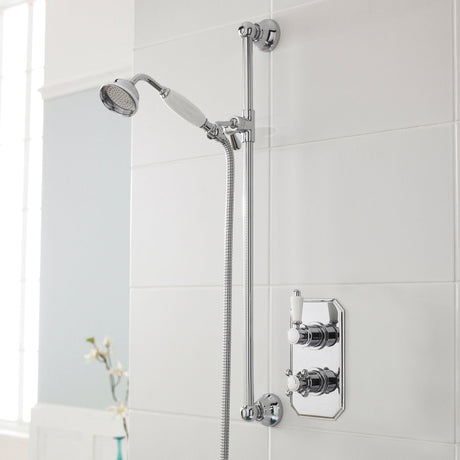 Nuie Victorian Traditional 1 Outlet Thermostatic Concealed Shower Valve Chrome ITY316 LS