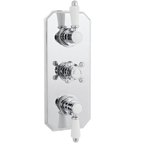 Nuie Victorian Traditional 2 Outlet Thermostatic Concealed Shower Valve Chrome ITY317