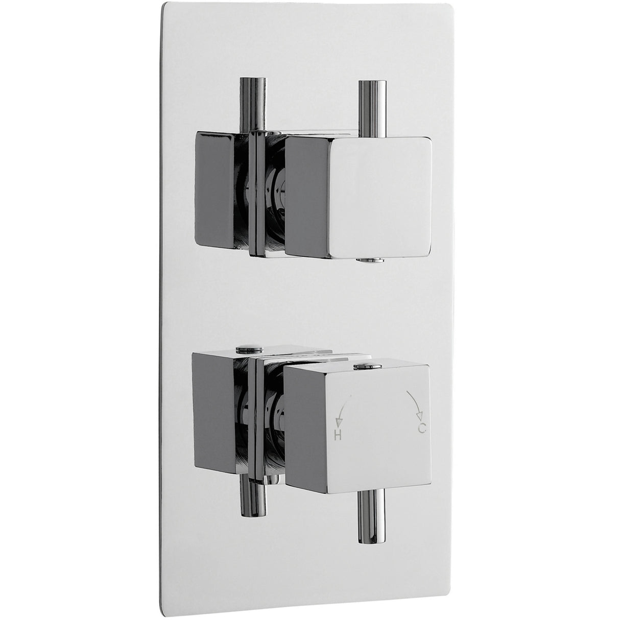 Nuie Square 1 Outlet Thermostatic Concealed Shower Valve Chrome JTY301