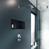 Nuie Square 1 Outlet Thermostatic Concealed Shower Valve Chrome JTY301 LS