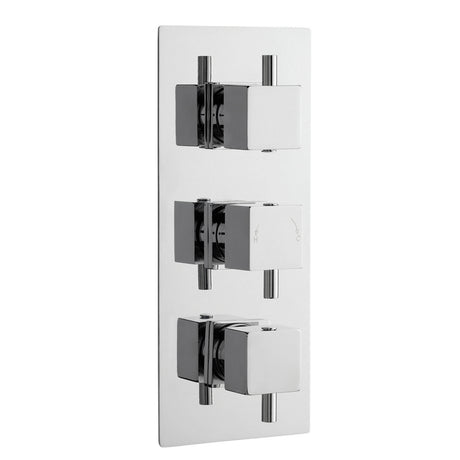 Nuie Square 2 Outlet Thermostatic Concealed Shower Valve Chrome JTY303
