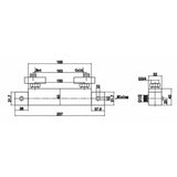 Nuie Square Thermostatic Exposed Bar Shower Valve Chrome JTY316 LD