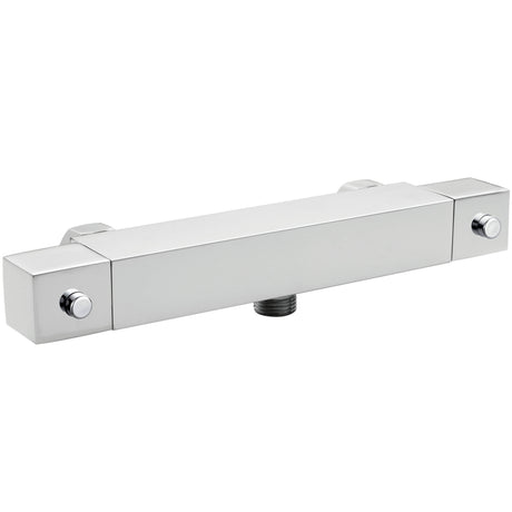 Nuie Square Thermostatic Exposed Bar Shower Valve Chrome JTY316