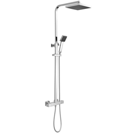 Nuie Square 2 Outlet Exposed Thermostatic Shower Chrome JTY386