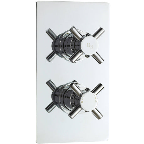 Hudson Reed Tec Crosshead 2 Outlet Thermostatic Concealed Shower Valve With Diverter Chrome KRI3207