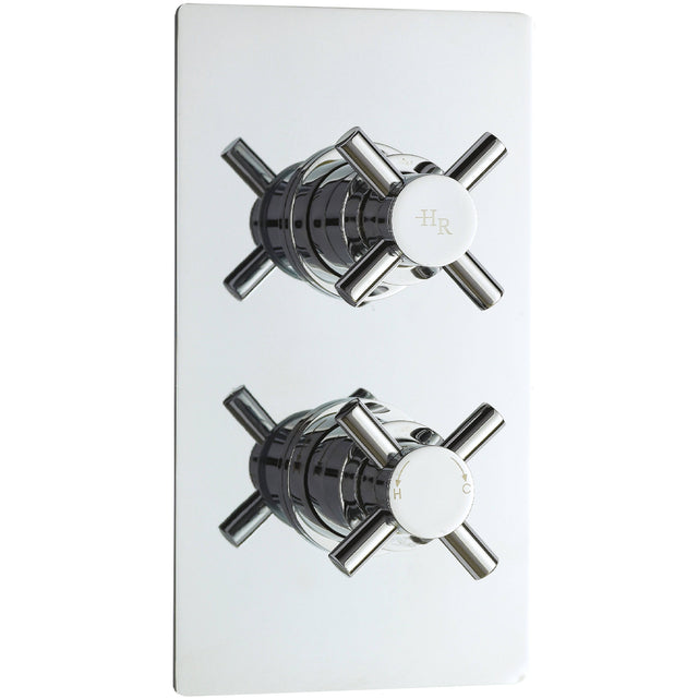 Hudson Reed Tec Crosshead 2 Outlet Thermostatic Concealed Shower Valve With Diverter Chrome KRI3207