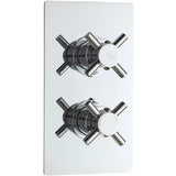 Hudson Reed Tec Crosshead 1 Outlet Thermostatic Concealed Shower Valve Chrome KRI3210