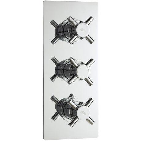 Hudson Reed Tec Crosshead 2 Outlet Thermostatic Concealed Shower Valve Chrome KRI3211