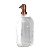 White Single  Wall Mounted Soap Dispenser