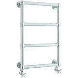 Hudson Reed Epsom Wall Mounted Heated Towel Rail H748 x W498mm Chrome LDR005