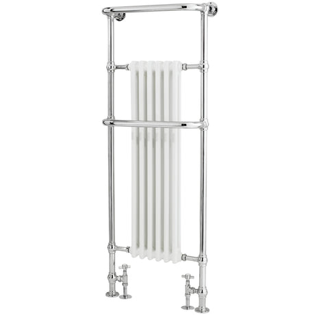 Hudson Reed Brampton Radiator & Heated Towel Rail H1500 x W575mm White/Chrome LDR008