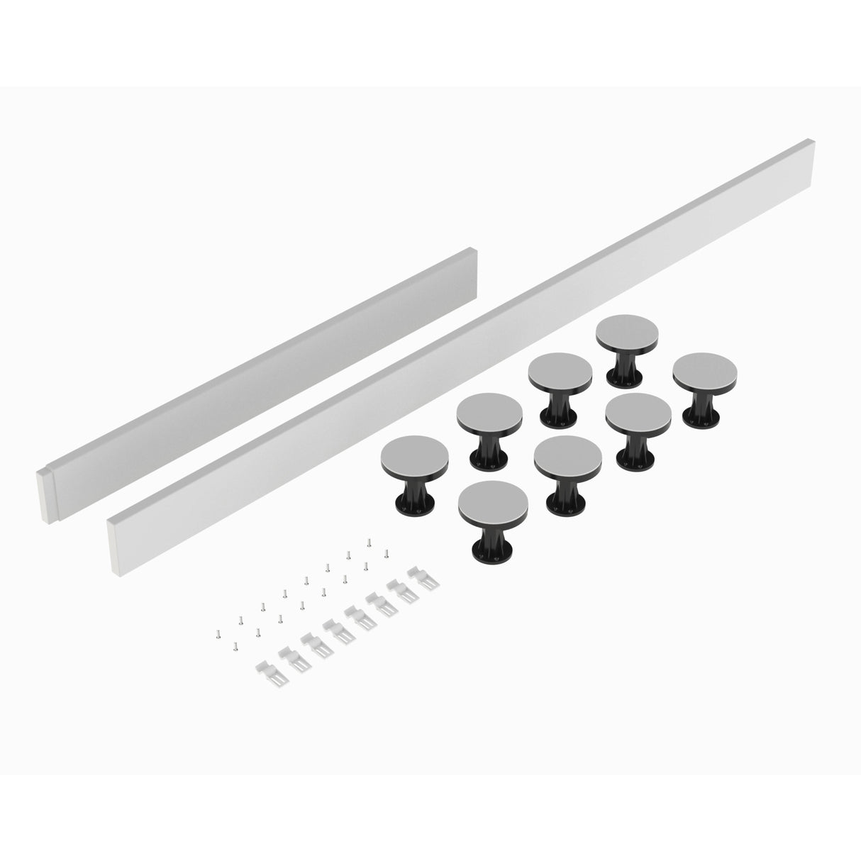 Nuie Leg & Plinth Set For 1100-1200mm Rectangular Trays Gloss White LEG3W