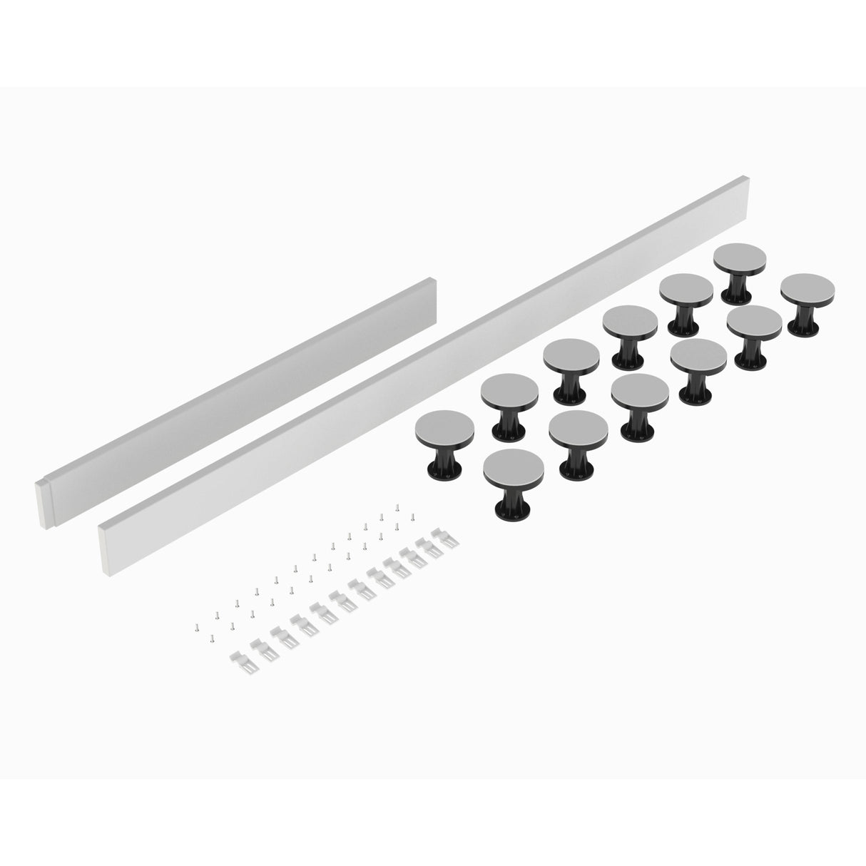 Nuie Leg & Plinth Set For 1300-1800mm Rectangular & Walk-In Trays Gloss White LEG4W