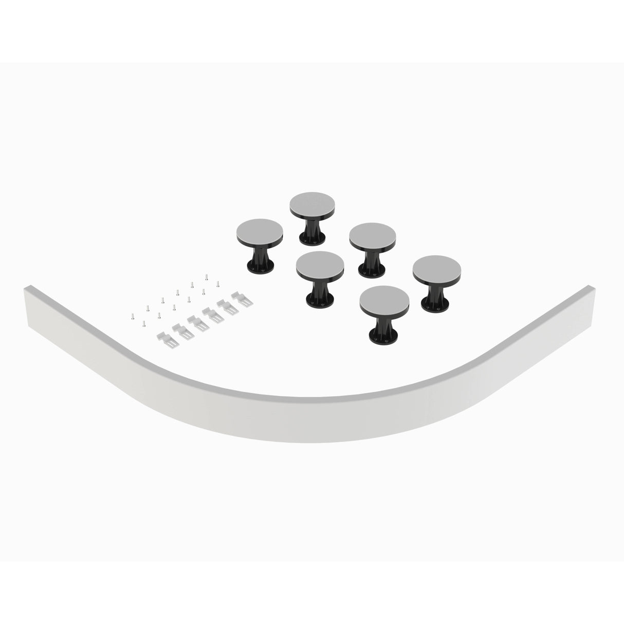 Nuie Leg & Plinth Set For 700-900mm Quadrant & Offset Quadrant Trays Gloss White LEG5W