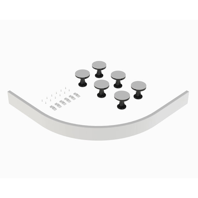 Nuie Leg & Plinth Set For 700-900mm Quadrant & Offset Quadrant Trays Gloss White LEG5W