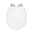 Nuie Legend Soft Close Toilet Seat With Top Fix Gloss White Gloss White LES197