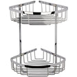 Hudson Reed Large 2 Tier Corner Basket Chrome LL308