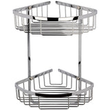 Hudson Reed Large 2 Tier Corner Basket Chrome LL308