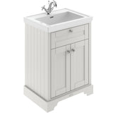 Old London 600mm Freestanding Vanity Unit & Basin, 2 Door Timeless Sand LOF404
