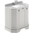 Old London 750mm Angled Freestanding Vanity Unit & Basin, Square Bowl, 3 Door Timeless Sand LOF416