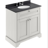 Old London 800mm Freestanding Vanity Unit & Basin, Round Bowl, 2 Door Timeless Sand LOF430