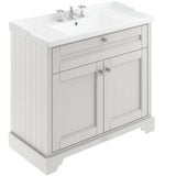 Old London 1000mm Freestanding Vanity Unit & Basin, 2 Door Timeless Sand LOF437