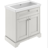 Old London 800mm Freestanding Vanity Unit & Basin, 2 Door Timeless Sand LOF446