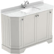 Old London 1200mm Angled Freestanding Vanity Unit & Basin, Square Bowl, 4 Door Timeless Sand LOF461