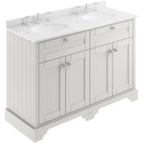 Old London 1200mm Freestanding Vanity Unit & Basin, Round Bowl, 4 Door Timeless Sand LOF467