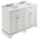 Old London 1200mm Freestanding Vanity Unit & Basin, Round Bowl, 4 Door Timeless Sand LOF468