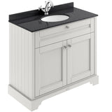 Old London 1000mm Freestanding Vanity Unit & Basin, Round Bowl, 2 Door Timeless Sand LOF476