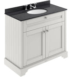 Old London 1000mm Freestanding Vanity Unit & Basin, Round Bowl, 2 Door Timeless Sand LOF479