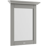 Old London Flat Mirror H694 x W600mm Storm Grey LON213